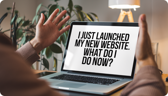 I just launched my new website. what do I do now?